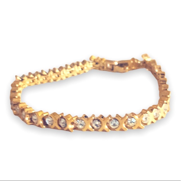 Vintage Moscow 4.80ct. White Topaz 14k Gold Tennis Bracelet 1950s - Picture 8 of 16